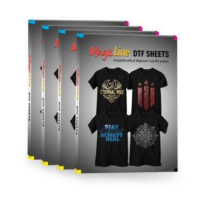 MagicLine HTF / DTF Heat Transfer Sheets - 8.25 x 11.75 in (A4) - 100 Pack