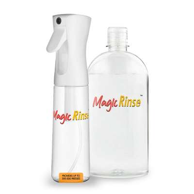 MagicRinse Spray - Water-Based Finishing Spray for DTF and MagicInk Transfers - includes both the Mister Spray Bottle and 500ml MagicRinse Spray Liquid (for 150 T-Shirts)