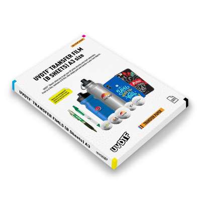 UVDTF Economy Film (for flatbed printers) - A film - 30 x 42cm (A3) - 100 Sheets